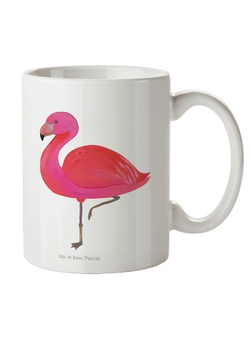 Mr. & Mrs. Panda Teetasse Flamingo Classic ohne Spruch in Weiß