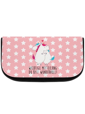 Mr. & Mrs. Panda Kulturbeutel Einhorn Mitteilung mit Spruch in Rot Pastell