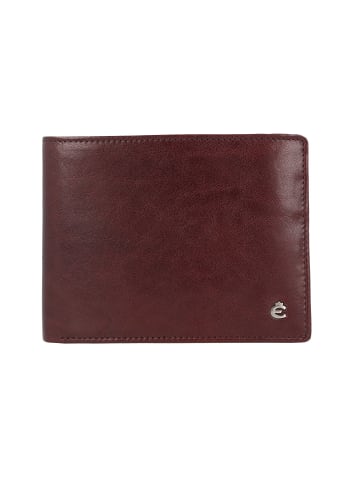 Esquire Toscana Geldbörse RFID Schutz Leder 12 cm in coffee