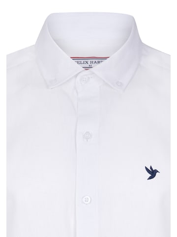 Felix Hardy Hemd in Weiß-Hellblau