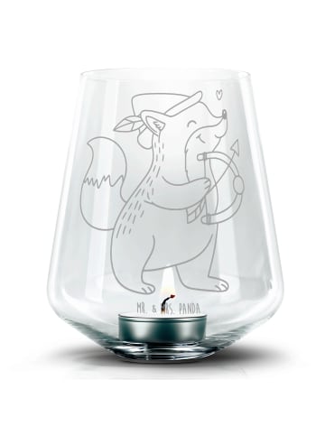 Mr. & Mrs. Panda Glas Windlicht Schütze Astrologie ohne Spruch in Transparent