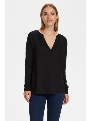 Kaffe Langarm-Bluse Kacalina Regular fit in Black deep