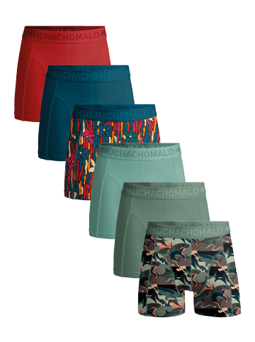 Muchachomalo 6er-Set: Boxershort in Mehrfarbig - für Herren