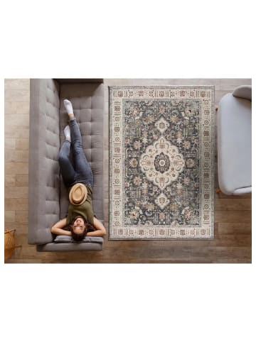Atticgo Kurzflor-Teppich KESHAN in grau
