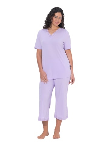 Ulla Popken Pyjama in zartes lavendel