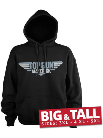 TOP GUN Hoodie in Schwarz