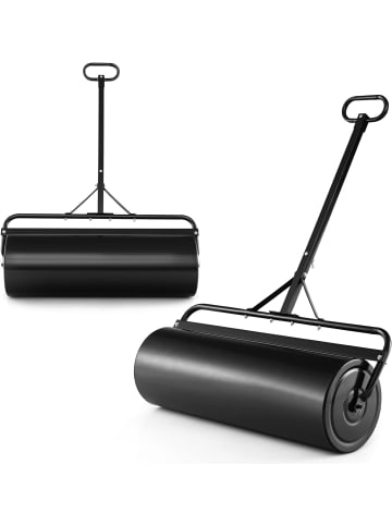 COSTWAY Rasenwalze 63 L 90 cm breite in Schwarz