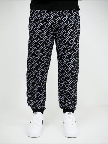 DADA Baggy Design Jogginghose All Over Print mit Kordelzug in Schwarz