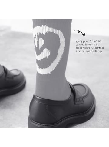 von Jungfeld Tennissocken Smiley in Grau
