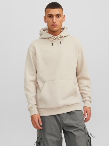 Jack & Jones Hoodie Kapuzen Pullover JJEBRADLEY in Sand