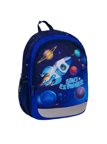 Belmil Rucksack Kiddy Plus Space Explorer in Blau