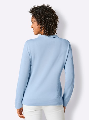 creation L Polopullover in eisblau
