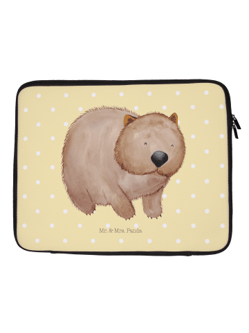 Mr. & Mrs. Panda Laptoptasche Wombat ohne Spruch in Gelb Pastell
