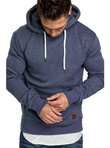 REPUBLIX Kapuzenpullover GRIFFIN in Blau Melange