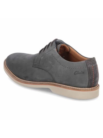 Clarks SHOES "Atticus LT Lace" in Dark Grey Nubuck