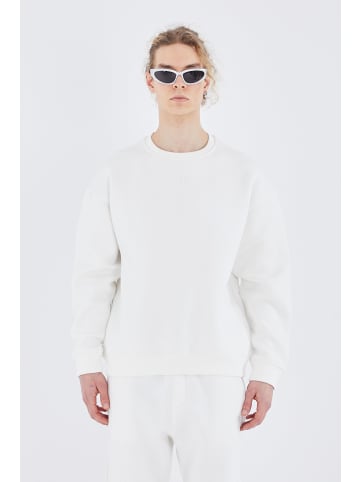 Ossy Homer Basic Sweatshirt Oversize Fit Pullover in Weiß