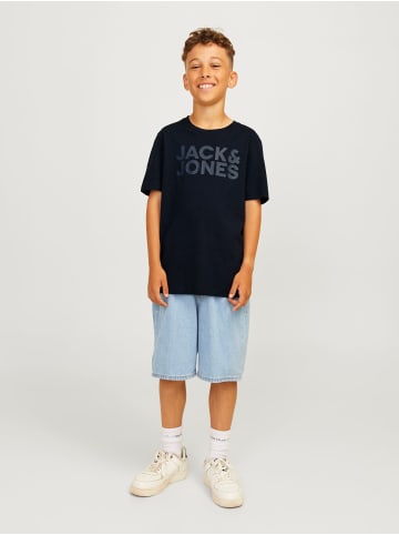 JACK & JONES Junior T-Shirt JJECORP LOGO TEE O-NECK JNR in Navy Blazer JR /LARGE PRINT W.Navy Blazer