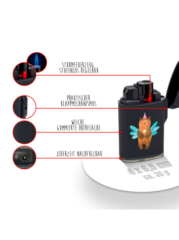 Mr. & Mrs. Panda Feuerzeug Bär Zahnfee ohne Spruch in Schwarz