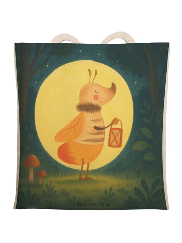 Mr. & Mrs. Panda Tasche Glühwürmchen Design ohne Spruch in Weiß