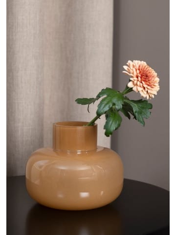 Fanni k Vase aus gefärbtem Glas ILMA in Orange, Ø 19 x (H) 16 cm
