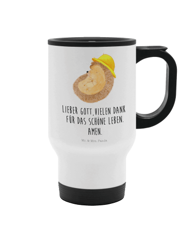 Mr. & Mrs. Panda thermosbecher Igel Beten mit Spruch in Weiß