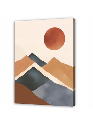 WALLARENA Leinwandbild Abstrakt in Beige