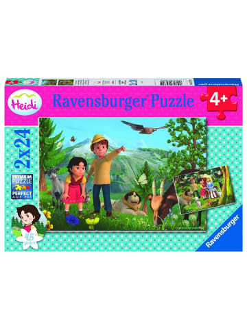 Ravensburger Ravensburger Kinderpuzzle 05672 - Heidi's Abenteuer - 2x24 Teile Heidi Puzzle...