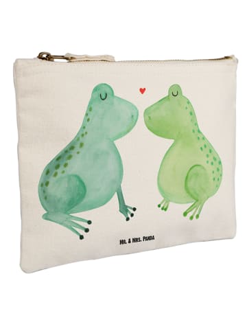 Mr. & Mrs. Panda Schminktasche Frosch Liebe ohne Spruch in Weiß