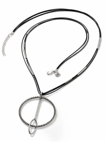 collezione alessandro Lange Kette " Karina " in schwarz