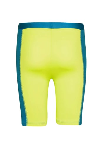 Trollkids Badehose "Kvalvika" in Limegelb/Petrolblau