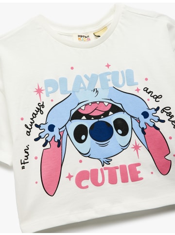 KOTON T-shirt in Ekru