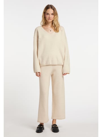 DreiMaster Vintage Strickpullover in Wollweiss