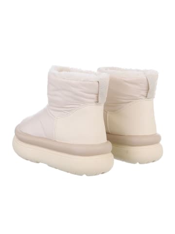 Ital-Design Stiefelette in Creme