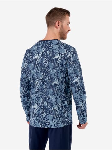 HOM Pyjama Compiegne Long Sleepwear in navy print