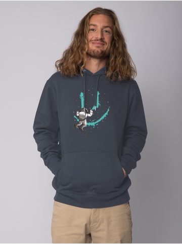 wat? Apparel Sweatshirt Graffiti Astronaut in India Ink Grey