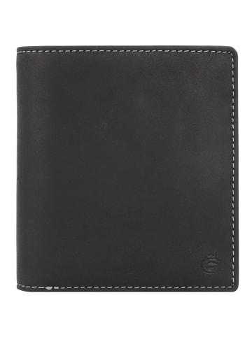 Esquire Dallas Geldbörse RFID Schutz Leder 11 cm in schwarz