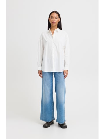 ICHI Langarm - Hemd IHSADIA Loose fit in Cloud Dancer