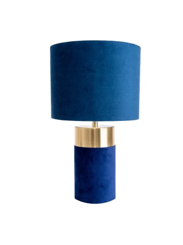 näve Tischleuchte "BORDO" in blau - (L)18 cm x (B)18 cm x (H)32 cm