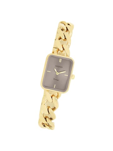 Oozoo Analog-Armbanduhr Oozoo Vintage Series gold extra groß (ca. 20x26mm)