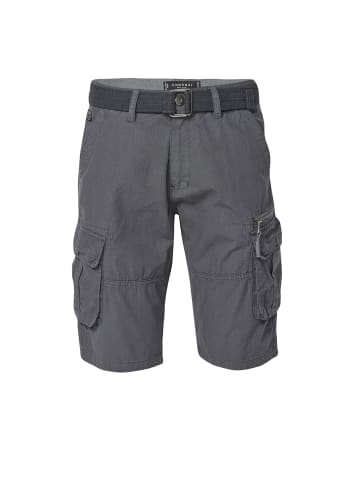 KOROSHI Cargo-ripstop-shorts mit gÃ¼rtel in grau