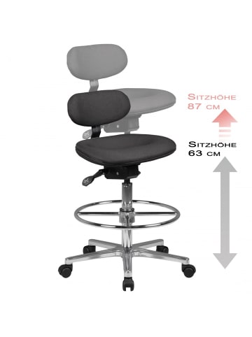 FineBuy Hocker "FB41713" in Schwarz /