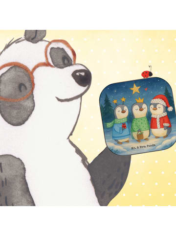 Mr. & Mrs. Panda Glasuntersetzer Winterzeit Heilige drei Könige ... in Weiß