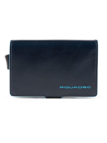 Piquadro Blue Square Kreditkartenetui RFID Leder 7 cm in nachtblau