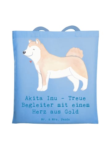 Mr. & Mrs. Panda Schultasche Akita Inu Herz mit Spruch in Sky Blue