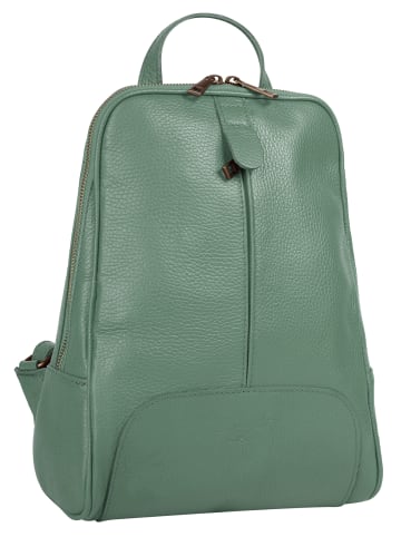 Samantha Look Rucksack echt Leder in grün