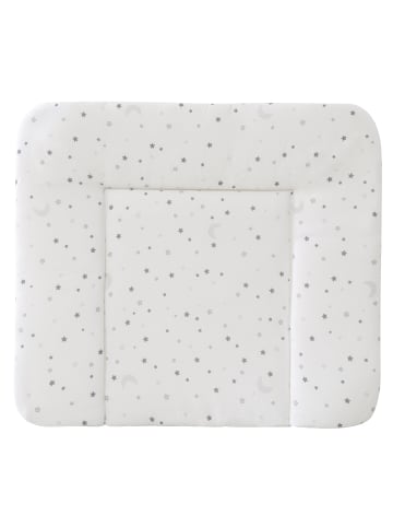 roba Wickelauflage 'Sternenzauber grau' - Stern-Motiv - Weiß / Grau