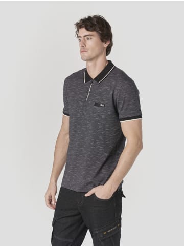 KOROSHI Normal eleganter basic-zip-kragen in Schwarz