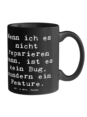 Mr. & Mrs. Panda Tasse Spruch Feature Charme mit Spruch in Schwarz