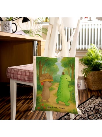 Mr. & Mrs. Panda Shopping Tasche Schildkröte Maus Design ohne Sp... in Weiß