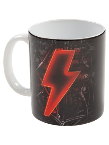 ACDC AC/DC Tasse PWR/UP AC DC Kaffeetasse Becher Kaffeebecher 320 ml in schwarz